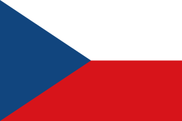Vlag van Czechia (Czech Republic)