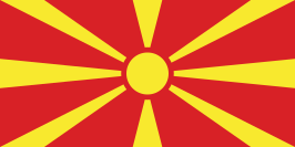 Vlag van North Macedonia